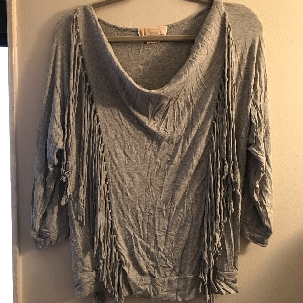 Micheal Kors Grey Fringe shirt
